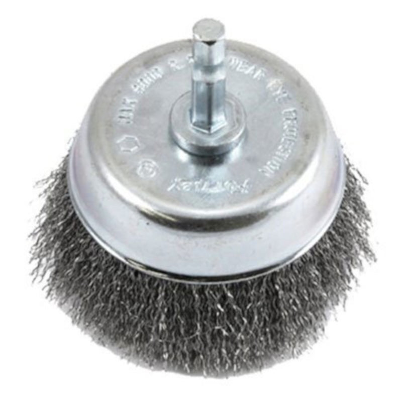 Forney 3 in. D X 1/4 in. Fine Steel Crimped Wire Cup Brush 6000 rpm 1 pc