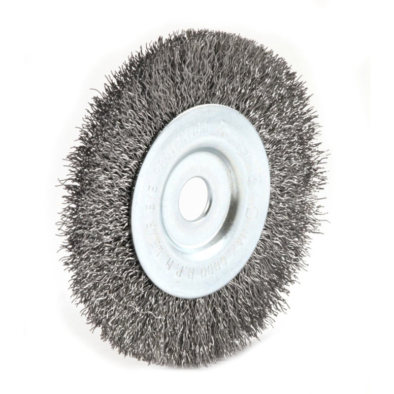 Forney 4 in. Crimped Wire Wheel Brush Metal 6000 rpm 1 pc