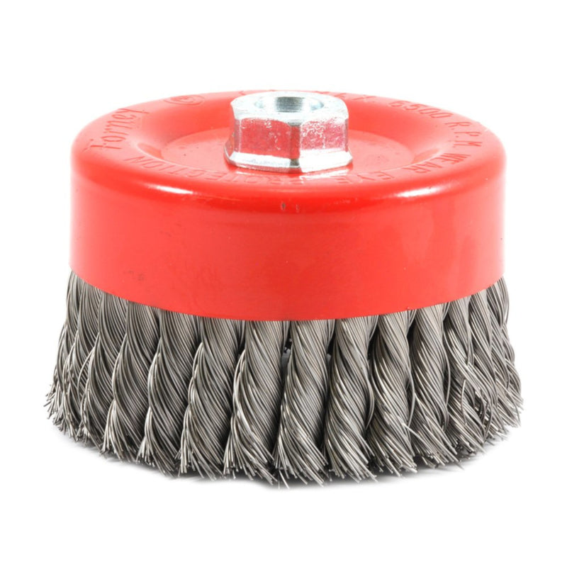 Forney 6 in. D X 5/8 in. Knotted Steel Cup Brush 6500 rpm 1 pc