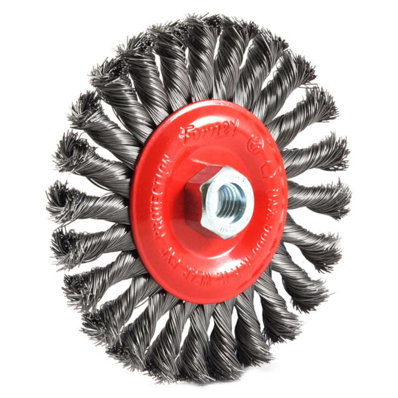 Forney 4 in. Crimped Wire Wheel Brush Metal 20000 rpm 1 pc