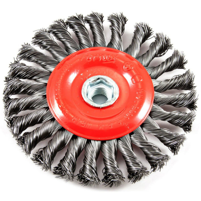 Forney 4 in. Crimped Wire Wheel Brush Metal 20000 rpm 1 pc