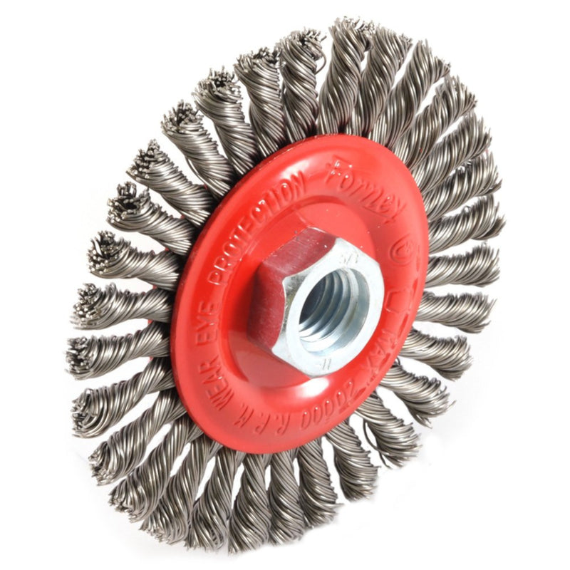 Forney 4 in. Stringer Wire Wheel Brush Metal 20000 rpm 1 pc