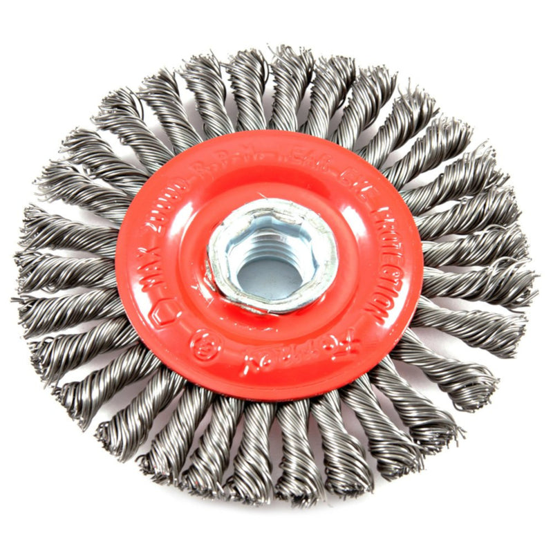 Forney 4 in. Stringer Wire Wheel Brush Metal 20000 rpm 1 pc