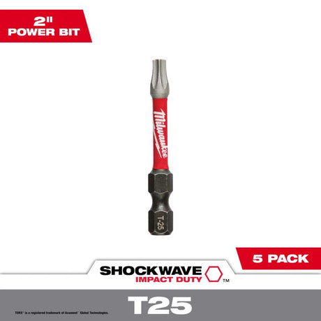 MLW T25 BIT 2" 5PK