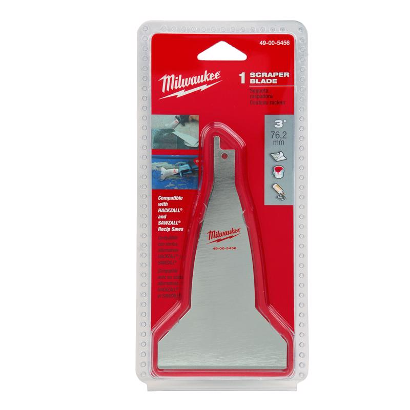 Milwaukee Hackzall/Sawzall 3 in. Bi-Metal Scraper Blade 1 pk