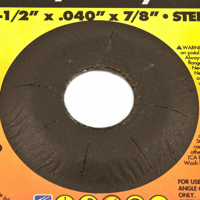 Forney 4-1/2 in. D X 7/8 in. Aluminum Oxide Metal Cut-Off Wheel 1 pc