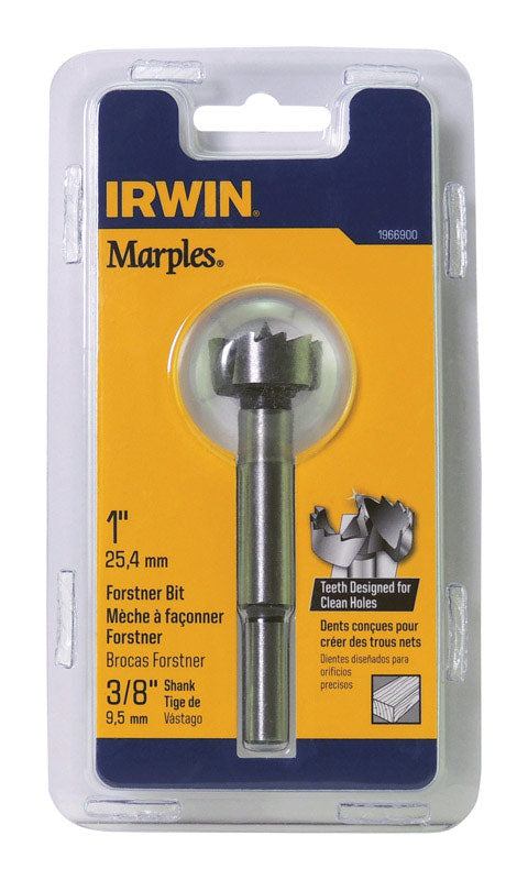 Irwin Marples 1 in. X 4 in. L Carbon Steel Forstner Drill Bit Round Shank 1 pc