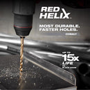 Milwaukee Red Helix 7/16 in. X 5.12 in. L Steel Thunderbolt Drill Bit 3-Flat Shank 1 pc
