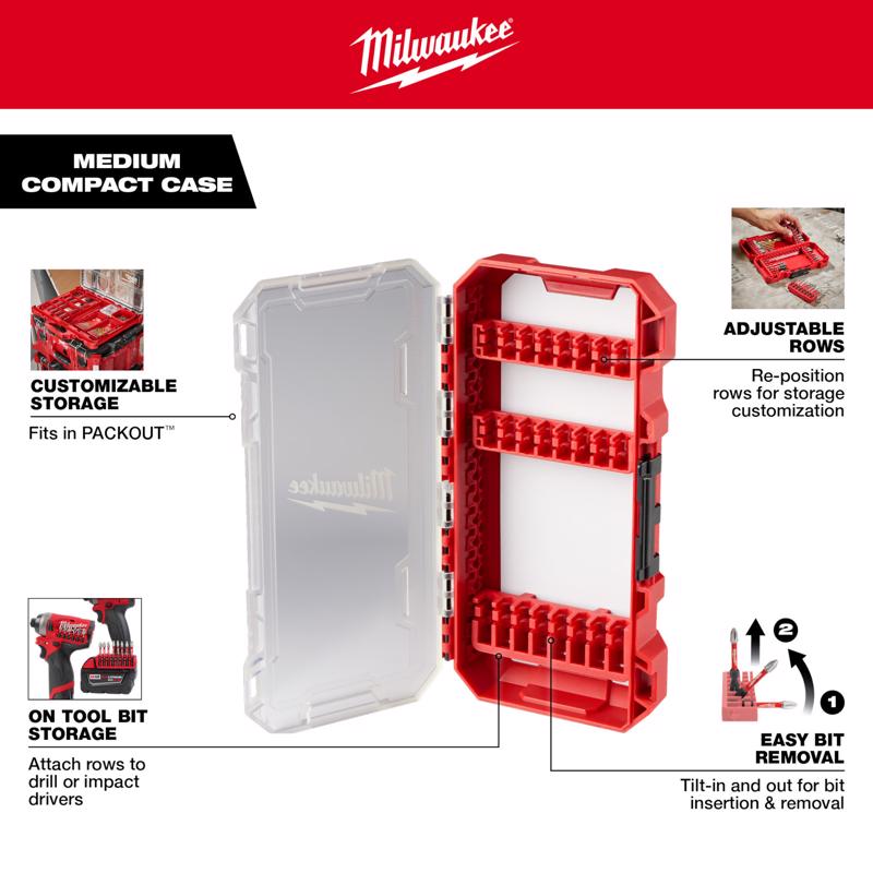 Milwaukee Shockwave Assorted 1/4 in. hex Impact Driver Bit Set 18 pc