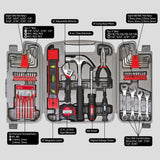 Apollo Tools Household Tool Kit 53 pc