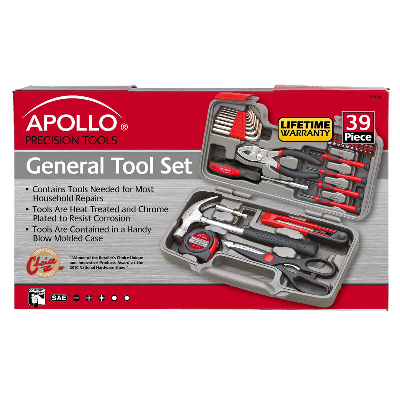 Apollo Tools General Tool Kit 39 pc