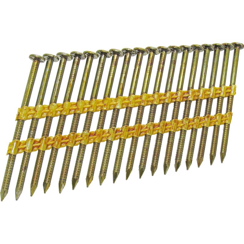 Grip-Rite 2-3/8 in. L X 12 Ga. Angled Strip Bright Framing Nails 21 deg 2500 pk