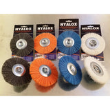 Dico 3 in. Fine Crimped Mandrel Mounted Wheel Brush Nylon 2500 rpm 1 pc