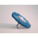 Dico 4 in. Fine Crimped Mandrel Mounted Wheel Brush Nylon 2500 rpm 1 pc