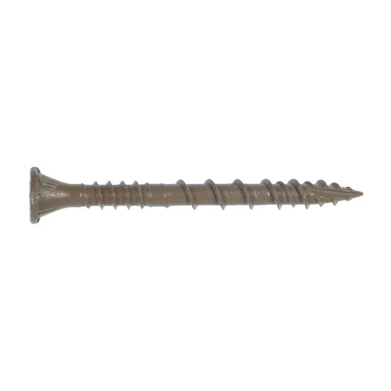 Simpson Strong-Tie Quick Drive No. 10 Sizes X 2-1/2 in. L Tan Star Ribbed Flat Head Deck Screws 1000