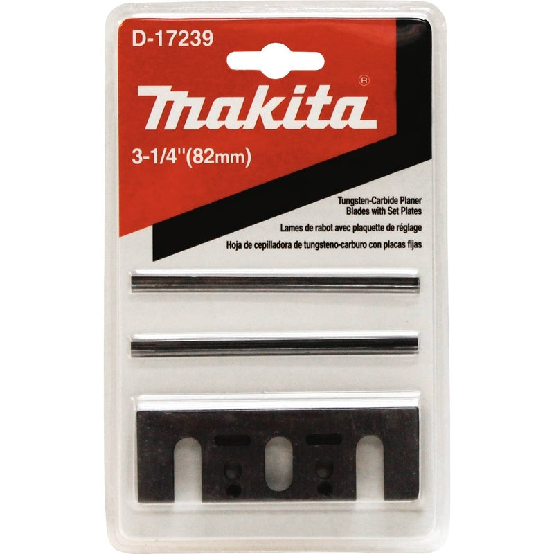Makita 3-1/4 in. L Tungsten Carbide Planer Blade Double-Edged 2 pk