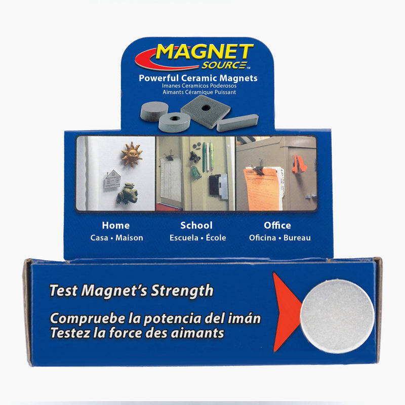 Magnet Source .25 in. L X 1 in. W Black Block Magnets 0.6 lb. pull 500 pc