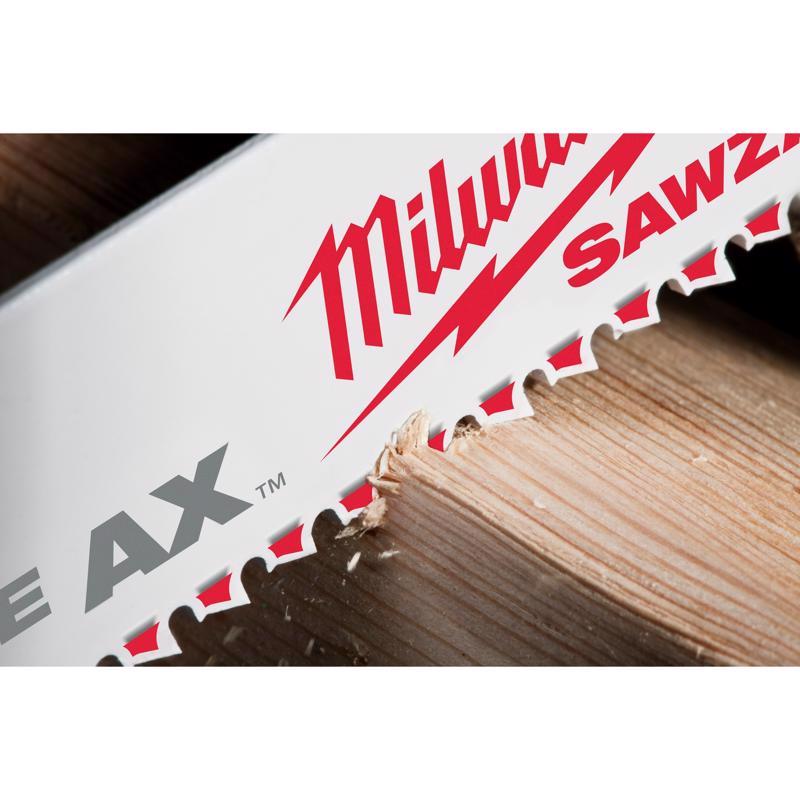 Milwaukee The AX 9 in. Bi-Metal Demo Reciprocating Saw Blade 5 TPI 1 pk