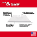 Milwaukee Micro Carbide Metal Utility Blade Dispenser with Blades 3 in. L 50 pk