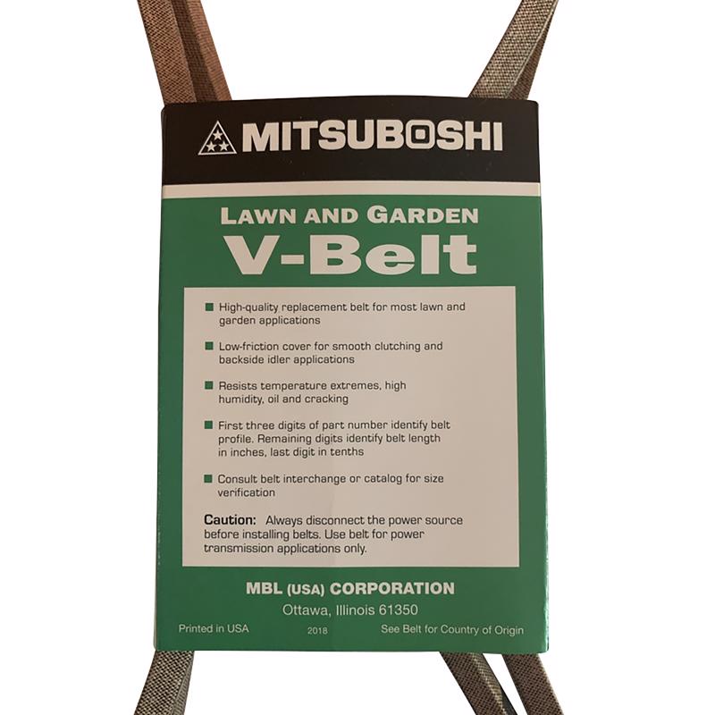 Mitsuboshi Super KB 4LK360 V-Belt 0.5 in. W X 36 in. L For Riding Mowers