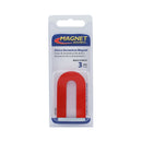 Magnet Source 2.375 in. L X 1.187 in. W Red Horseshoe Magnet 3 lb. pull 1 pc