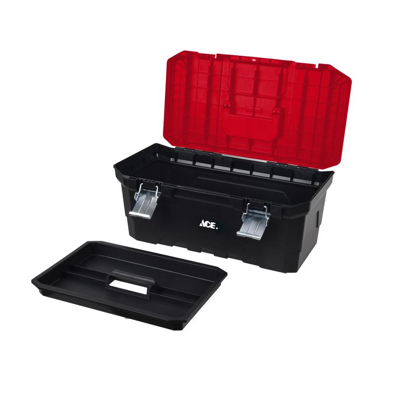 Ace 20 in. Tool Box Black/Red