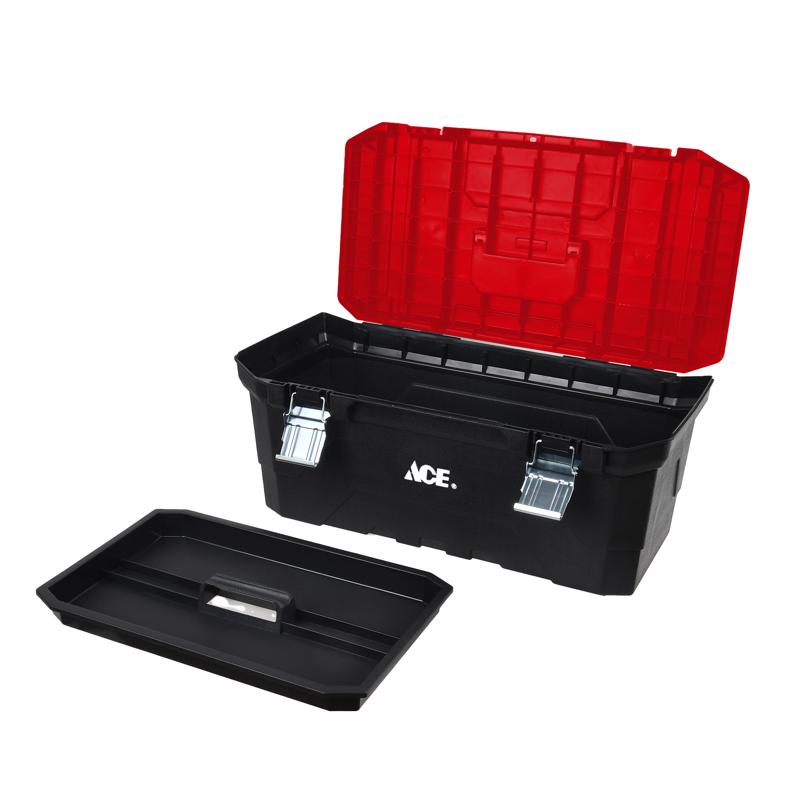 Ace 23 in. Toolbox Black/Red