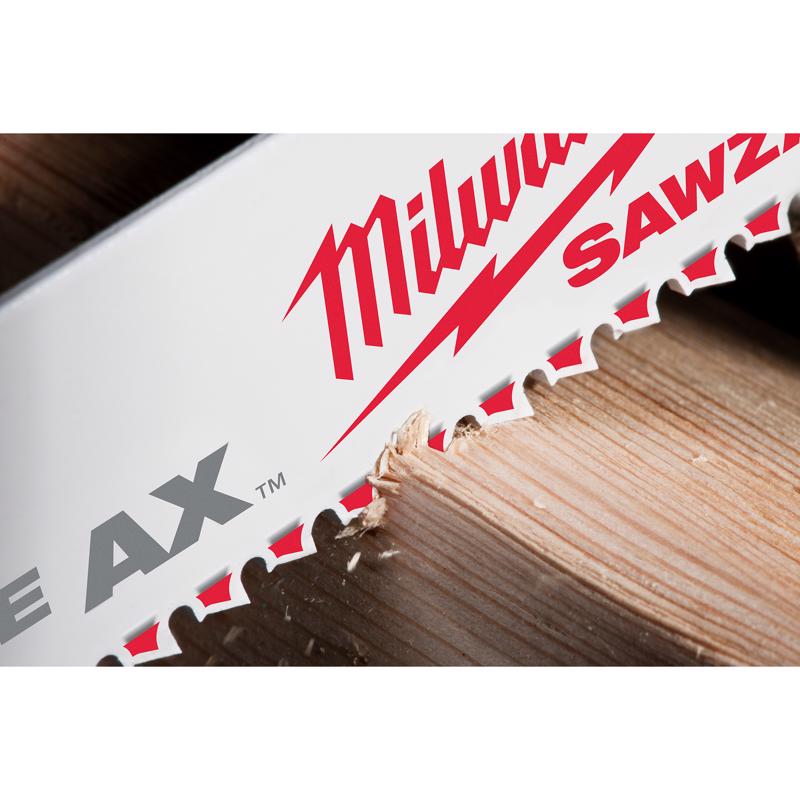 Milwaukee Sawzall 6 and 9 in. Bi-Metal Demolition Blade Set Multi TPI 5 pc