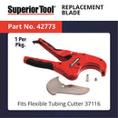 Superior Tool 2-1/2 in. Ratcheting Pipe Cutter 10 in. L Black/Red 1 pc