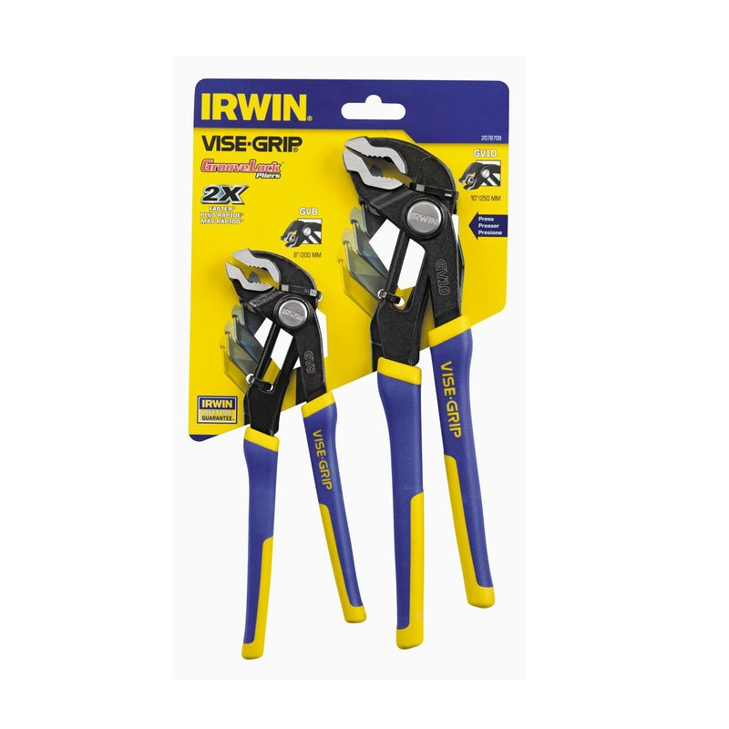 Irwin Vise-Grip 8 & 10 in. Alloy Steel Tongue and Groove Pliers Set