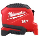 Milwaukee 16 ft. L X 1.6 in. W Compact Tape Measure 1 pk