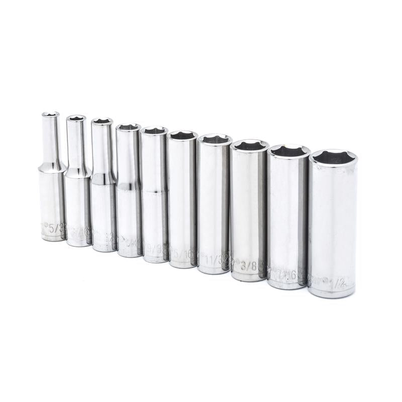 SCKT 10PC 1/4"DR SAE DP