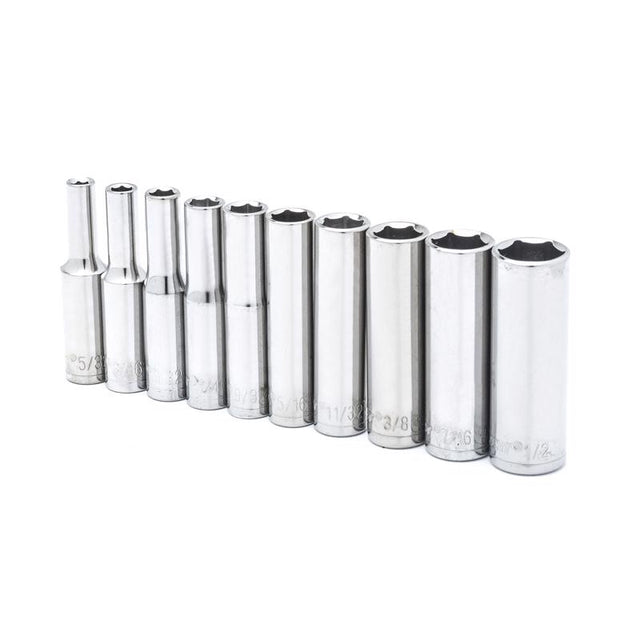 SCKT 10PC 1/4"DR SAE DP
