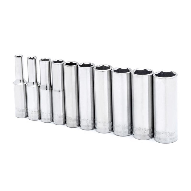 SCKT 10PC 1/4" DR MM DP
