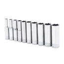 SCKT 10PC 1/4" DR MM DP