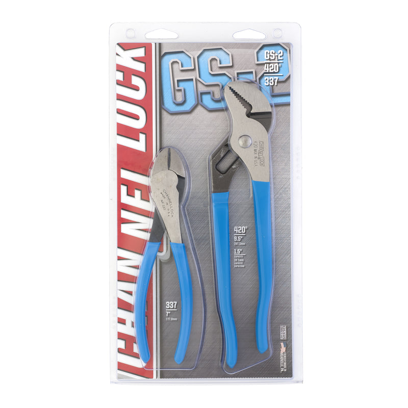 Channellock 2 pc Carbon Steel Pliers Set