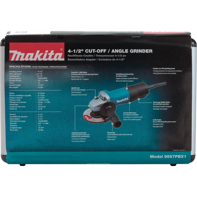 Makita 7.5 amps Corded 4-1/2 in. Cut-Off/Angle Grinder