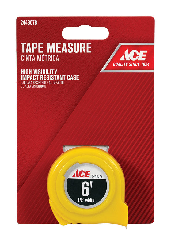 TAPE RULE 1/2"X6' HIVIS