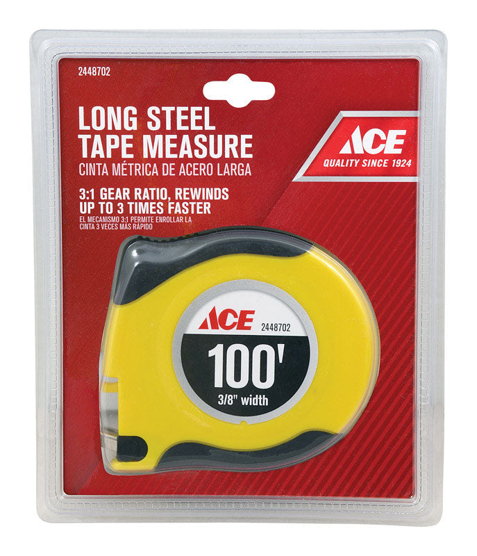 LONG STL TAPE 3/8"X100'