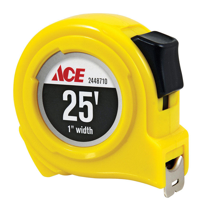 Ace 25 ft. L X 1 in. W High Visibility Tape Measure 1 pk