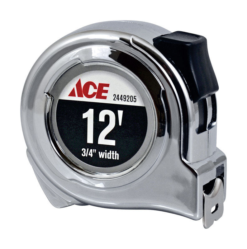 Ace 12 ft. L X 0.75 in. W Tape Measure 1 pk