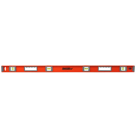 Johnson 48 in. Aluminum Magnetic I-Beam Level 4 vial 2 Pack