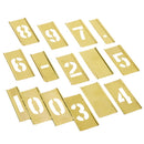C.H. Hanson 2 in. Brass Numbers Stencil 15 pk