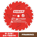 Diablo 5-3/8 in. D X 10 mm TiCo Hi-Density Carbide Trim Saw Blade 24 teeth 1 pk