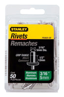 RVT AL 3/16"X1/2" 50PK