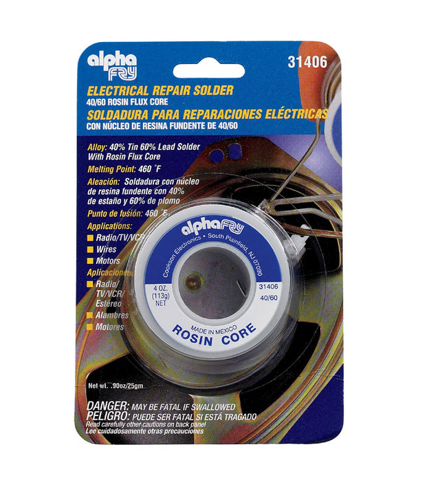SOLDER 40/60 ROSIN GENRL
