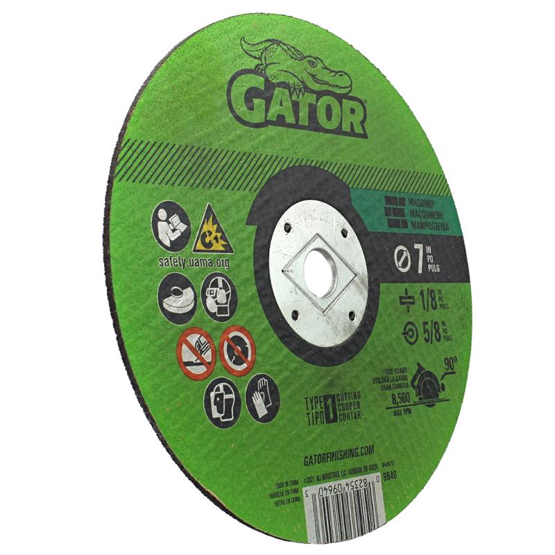 Gator 7 in. D X 5/8 in. Aluminum Oxide Masonry Cut-Off Blade 1 pc