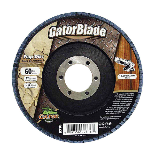 FLAP DISC4.5"X7/8"60GRIT