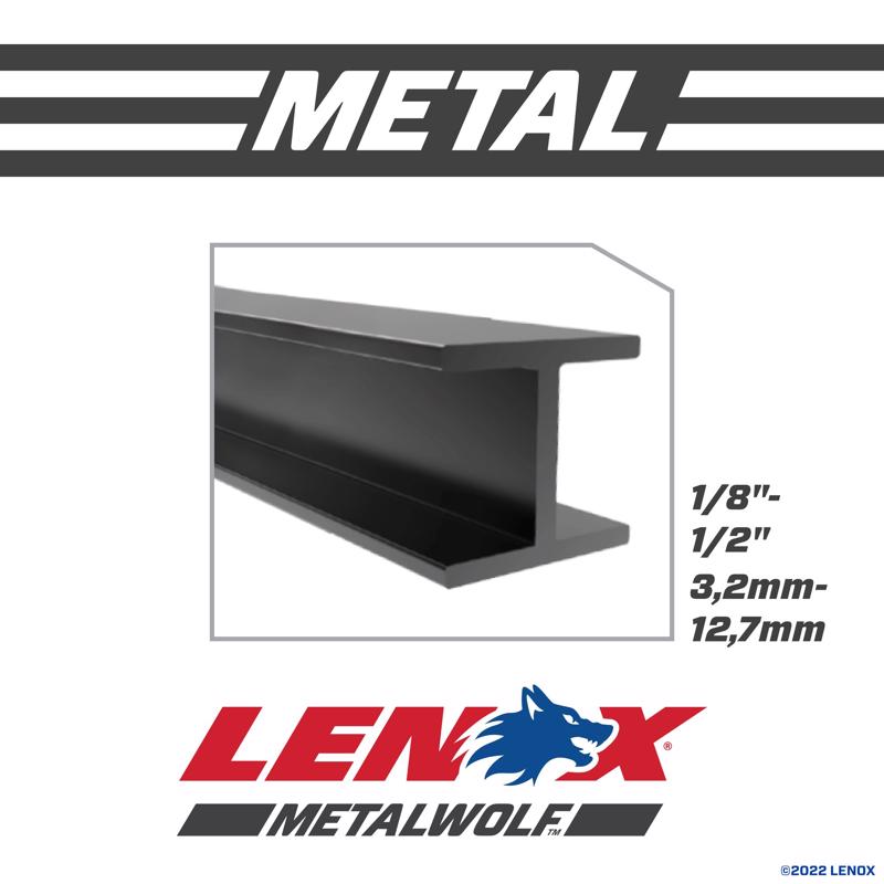 LENOX METALWOLF 9 in. Bi-Metal WAVE EDGE Reciprocating Saw Blade 14 TPI 5 pk