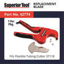 Superior Tool 1-5/8 in. Ratcheting Pipe Cutter 10 in. L Black/Red 1 pc